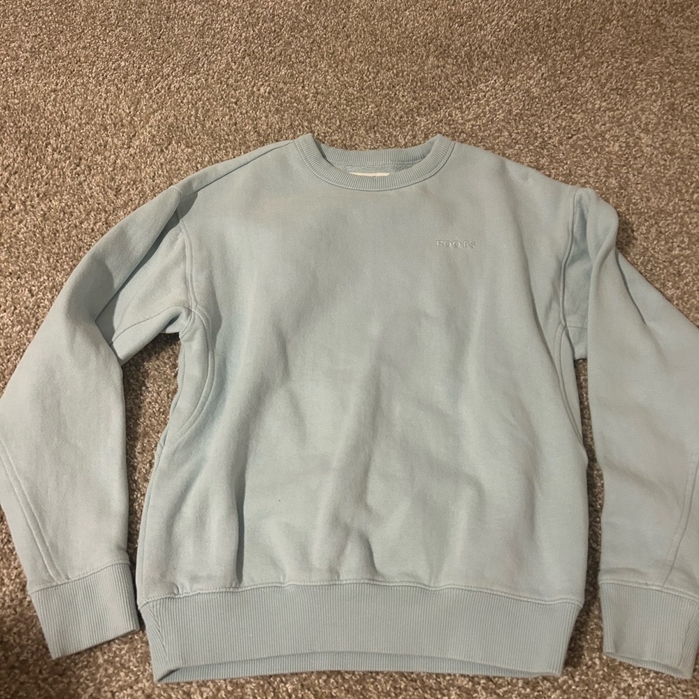 Roots Sky Blue Crewneck Sweater